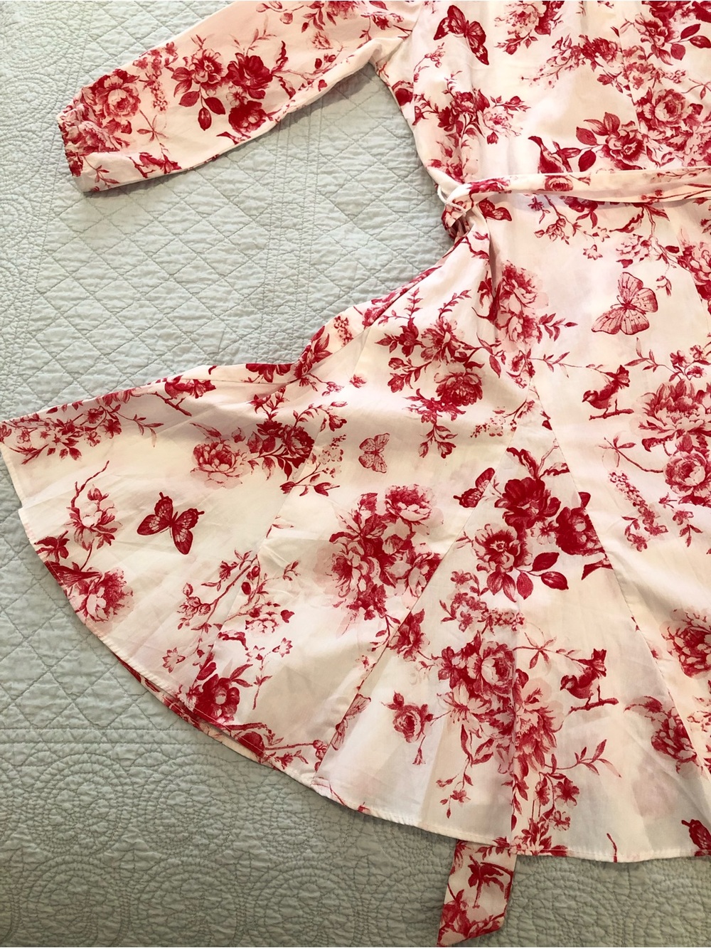 Cynthia Steffe toile floral shirt dress. Size medium petite. - Picture 5 of 11